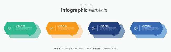 infografía elementos datos visualización vector