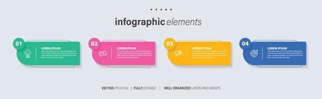 infografía elementos datos visualización vector