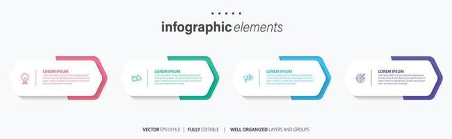 infografía elementos datos visualización vector