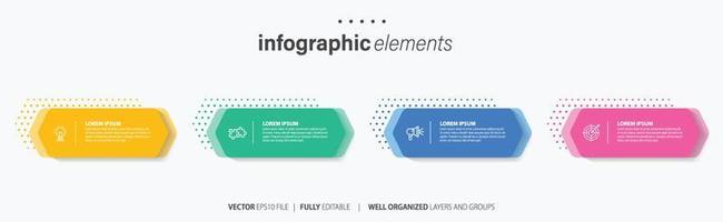 plantilla de infografía vectorial vector