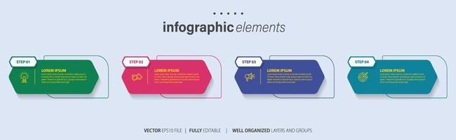 infografía elementos datos visualización vector