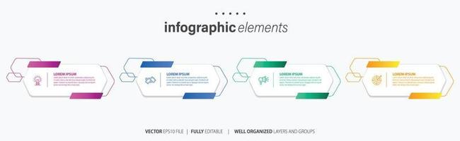 Infographic elements data visualization vector