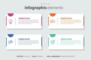 infografía elementos datos visualización vector