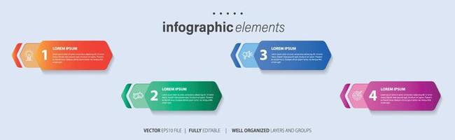 infografía elementos datos visualización vector