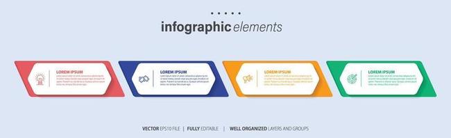 infografía elementos datos visualización vector