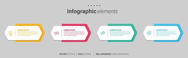 Infographic elements data visualization vector