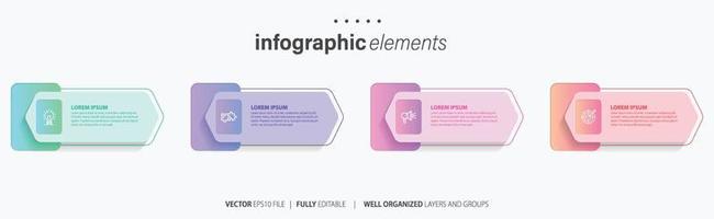 Infographic elements data visualization vector