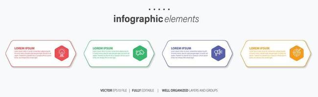 infografía elementos datos visualización vector