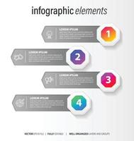 Infographics design vector and marketing icons can be used for workflow layout, diagram, annual report, web design. Business concept with 4 options, steps or processes.