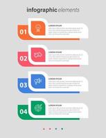 Vector infographic design template with 4 options or steps