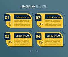 visualización de datos comerciales. diagrama del proceso. elementos abstractos de gráfico, diagrama con pasos, opciones, partes o procesos. plantilla de negocio vectorial para presentación. concepto creativo para infografía. vector