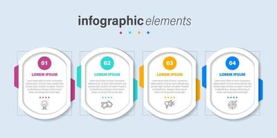 visualización de datos comerciales. diagrama del proceso. elementos abstractos de gráfico, diagrama con pasos, opciones, partes o procesos. plantilla de negocio vectorial para presentación. concepto creativo para infografía. vector