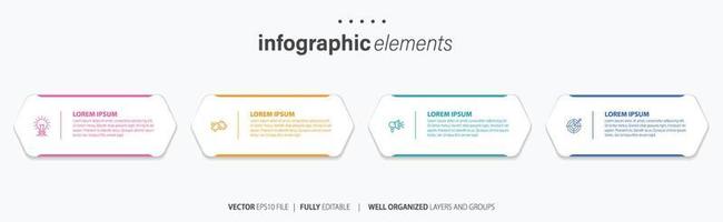 infografía elementos datos visualización vector