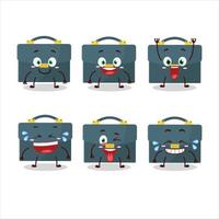 Cartoon character of briefcase with smile expression vector