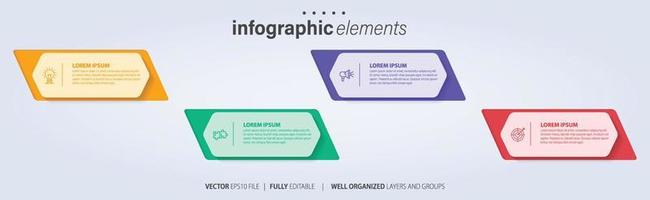 plantilla de infografía vectorial vector