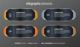 infografía diseño elementos para tu negocio vector ilustración. eps10