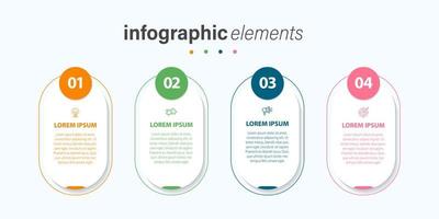 Business data visualization. Process chart. Abstract elements of graph, diagram with steps, options, parts or processes. Vector business template for presentation. Creative concept for infographic.