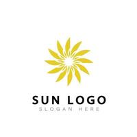 sun loggo vector design symbol icon modern