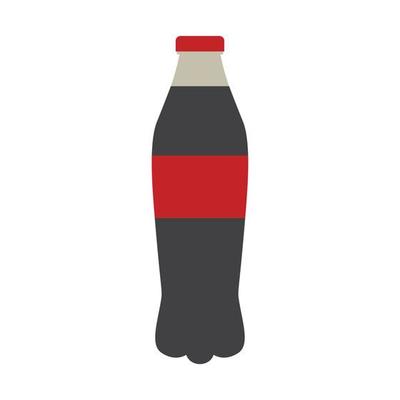 black soda color icon vector illustration