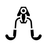 utility hook garage tool glyph icon vector illustration