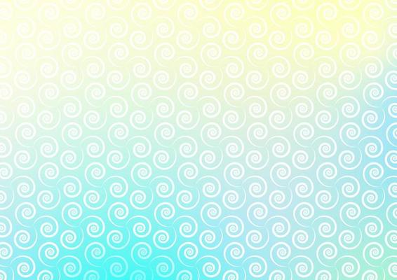 Abstract spiral line wave seamless pattern blue gradient vector background