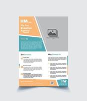 Modern corporate template design in A4. Can be use to flyer, book cover, brochure, annual report, corporate presentation, portfolio, magazine, poster, banner, website. Free vector