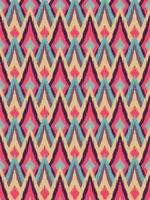 Ikat ethnic chevron seamless pattern. Ethnic fabric print geometric ikat pattern. diamond geometric background. vector