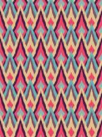 Ikat ethnic chevron seamless pattern. Ethnic fabric print geometric ikat pattern. diamond geometric background. vector