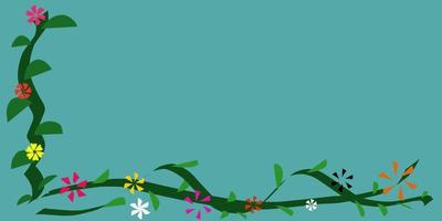 flower and leaf background illustration. simple and beautiful design. vector