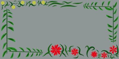 flower and leaf background illustration. simple and beautiful design. vector