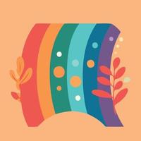 lgbt pride day and month rainbow background vector