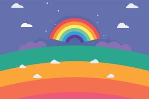 lgbt pride day and month rainbow background vector