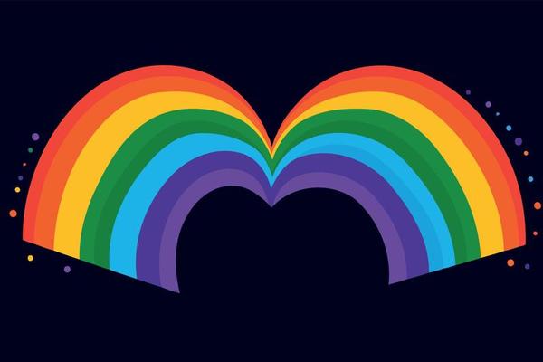 lgbt pride day and month rainbow background