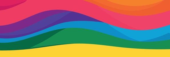 lgbt pride day and month rainbow background vector