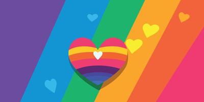 lgbt pride day and month rainbow background vector