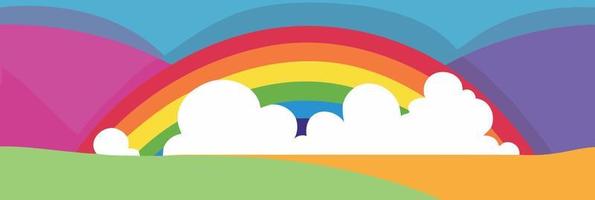 lgbt pride day and month rainbow background vector