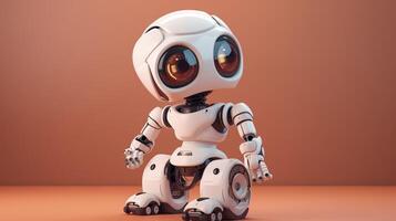 Cute little robot. . photo