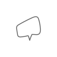 chat bubble and conversation icon vector