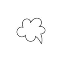 chat bubble and conversation icon vector