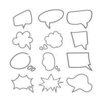 chat bubble and conversation icon vector