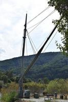 antiguo grua a el lahn estuario foto