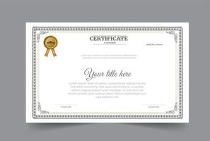 certificado modelo diseño con vector