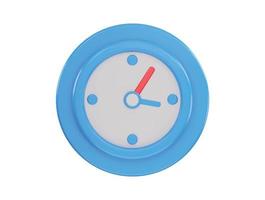 clock icon 3d rendering vector illustration