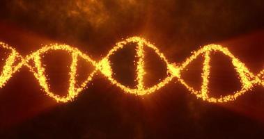 Abstract yellow glowing energy spiral dna scientific futuristic high tech background photo