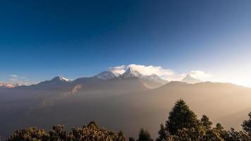 Beautiful view of Annapurna mountain range , Nepal photo