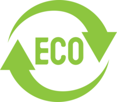 The eco icon for ecology or recycle concept png