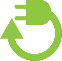 de eco icoon voor ecologie of recycle concept png