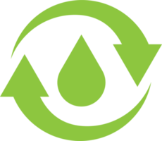 de eco icoon voor ecologie of recycle concept png