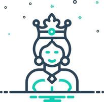 mix icon for queens vector