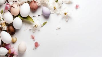 Easter White Background - photo
